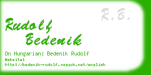 rudolf bedenik business card